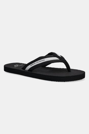 Šľapky Armani Exchange čierna farba, XUQ006 XV962 N814
