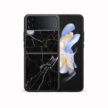 MY ART Ochranný kryt pre Samsung Galaxy Z Flip4 5G BLACK MARBLE (142)