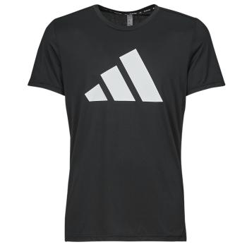 adidas  RUN IT TEE  Tričká s krátkym rukávom Čierna