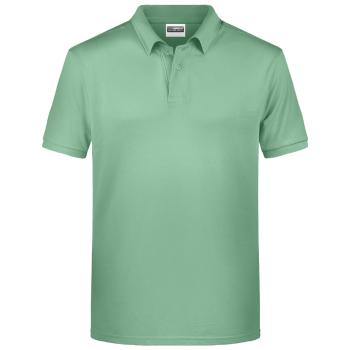 James & Nicholson Pánska polokošeľa z biobavlny 8010 - Jadeitová zelená | XL