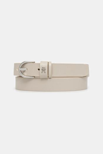 Kožený opasok Tommy Hilfiger čierna farba, AW0AW17279