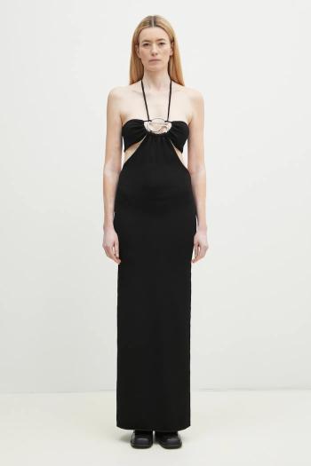 Šaty Coperni Knitted Halter čierna farba, maxi, priliehavá, COPML135Y3010