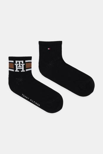 Ponožky Tommy Hilfiger 2-pak čierna farba, 701236322