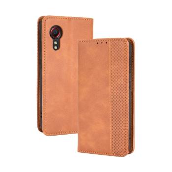 BUSINESS Peňaženkový kryt Samsung Galaxy Xcover 5 hnedý