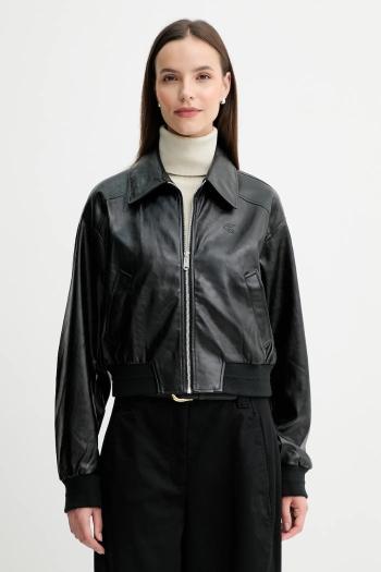 Bunda Calvin Klein Jeans čierna farba, prechodná, LV047C518G