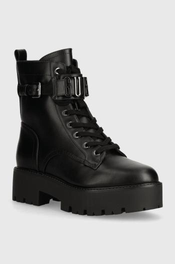 Workery Guess VAIRES dámske, čierna farba, na platforme, FLTSOM ELE10