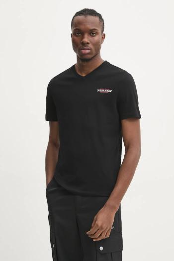 Tričko Guess Jeans pánske, čierna farba, s potlačou, M4YI50 K8HM0