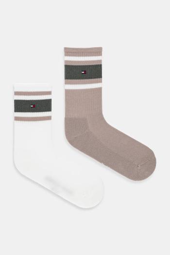 Detské ponožky Tommy Hilfiger 2-pak béžová farba, 701229942