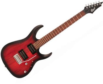 Cort X100 Open Pore Black Cherry Burst Elektrická gitara