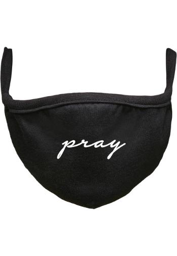 Mr. Tee Pray Wording Face Mask black - UNI