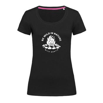 Bontis Dámske tričko CAMPFIRE - Čierna | XL
