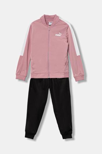Detská tepláková súprava Puma Poly Baseball Suit ružová farba, 686302