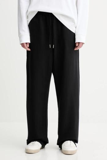 Tepláky Calvin Klein čierna farba, s nášivkou, LV04LD239G