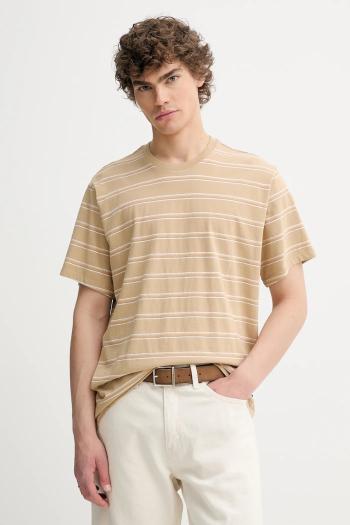 Bavlnené tričko Levi's THE ESSENTIAL TEE pánske, béžová farba, jednofarebné, A3328