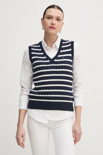 Sveter Tommy Hilfiger dámsky, tmavomodrá farba, WW0WW45220