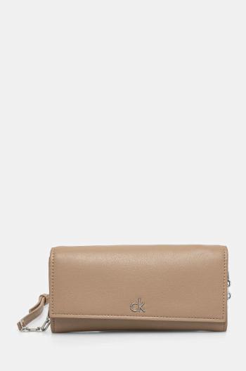 Kabelka Calvin Klein béžová farba, K60K612852