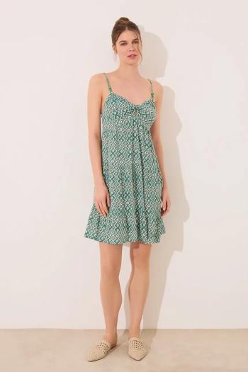 Šaty women'secret zelená farba, mini, áčkový strih, 4479838