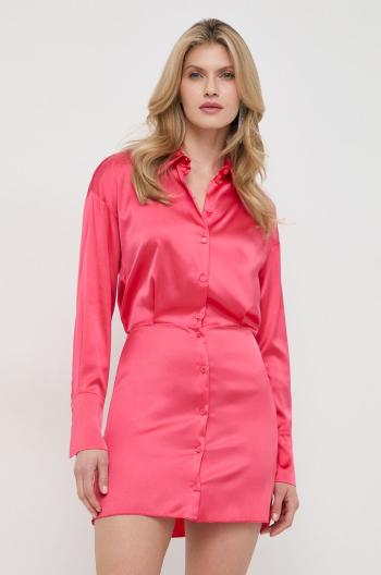 Šaty Patrizia Pepe ružová farba, mini, áčkový strih, 8A1260 A644