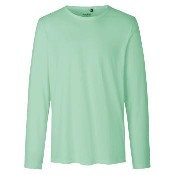 Neutral Pánske tričko s dlhým rukávom z organickej Fairtrade bavlny - Dusty mint | XL