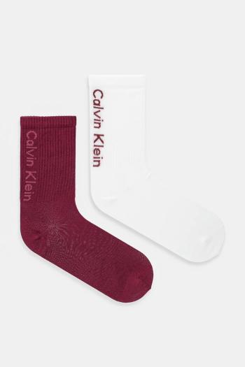Ponožky Calvin Klein Jeans 2-pak biela farba, 701235379