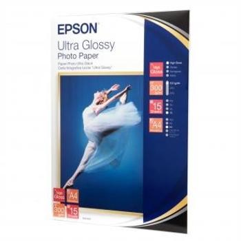 Epson Ultra Glossy Photo Paper, foto papír, lesklý, bílý, R200, R300, R800, RX425, RX500, 13x18