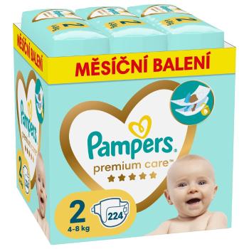 PAMPERS Plienky jednorázové Premium Care veľ. 2 (224 ks) 4-8 kg - mesačné balenie