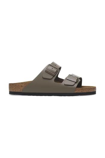 Kožené šľapky Birkenstock Arizona dámske, zelená farba, 1029155