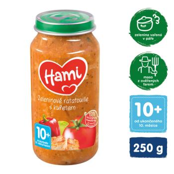 Hami Tanier s Kuraťom 250 g,HAMI Príkrm mäsovo-zeleninový Zeleninový tanier s kuraťom 250g