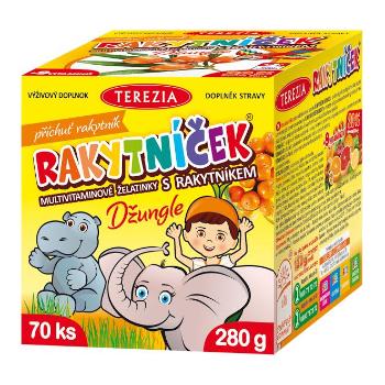 TEREZIA Rakytníček Džungľa multivitamínové želatínky s rakytníkom 70 ks