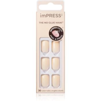 KISS imPRESS The No Glue Mani Short umelé nechty Point Pink 30 ks