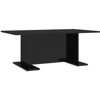 SHUMEE Konferenčný stolík čierny vysoký lesk 103,5 × 60 × 40 cm drevotrieska, 806847