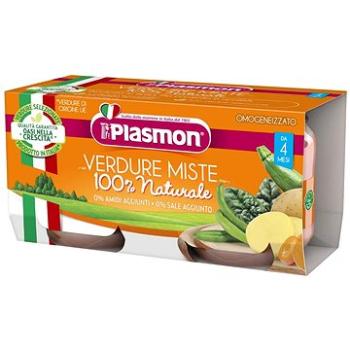 PLASMON bezlepkový zeleninový mix 2× 80 g, 4 mes.+ (8001040017005)