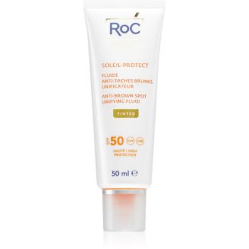 RoC Soleil Protect Anti Brown Spots Unifying Fluid Tinted tónovaný fluid pre zjednotenie pleti SPF 50 s vitamínom C 50 ml