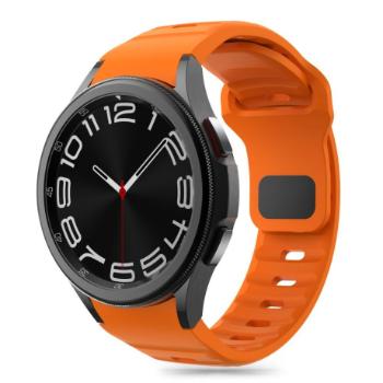 Tech-Protect Silicone Line remienok na Samsung Galaxy Watch 4 / 5 / 5 Pro / 6 / 7 / FE, orange