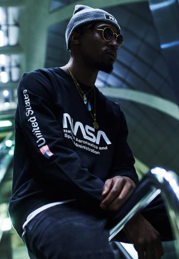 Mr. Tee NASA US Crewneck black - XS
