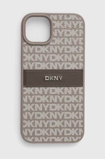 Puzdro na mobil Dkny iPhone 15 Plus / 14 Plus 6.7 šedá farba, DKHCP15MPRTHSLE