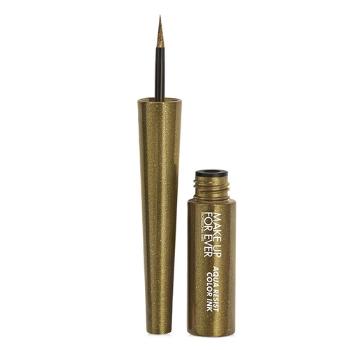 Make Up For Ever Tekuté očné linky Aqua Resist Color Ink (Eyeliner) 2 ml 09 Khaki Twinkle