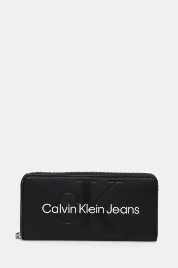 Peňaženka Calvin Klein Jeans dámsky, čierna farba