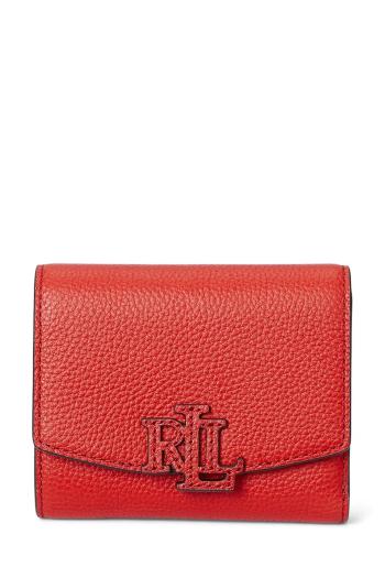Kožená peňaženka Lauren Ralph Lauren čierna farba, 432966782
