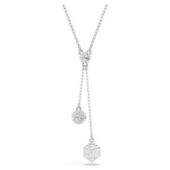 Swarovski Dlhý náhrdelník s trblietavou guľou a kockou Dextera 5693207