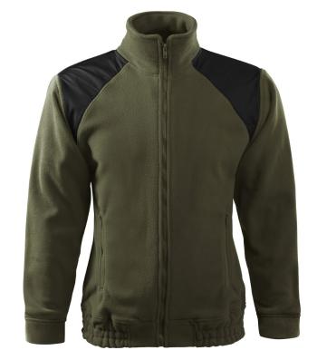 MALFINI Fleecová mikina Jacket Hi-Q - Military | M