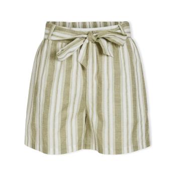 Vila  Etni Shorts - Egret/Oil Green  Šortky/Bermudy Béžová