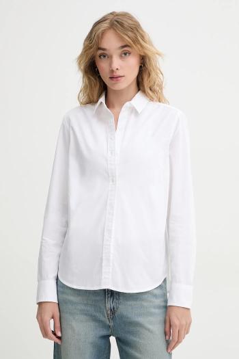 Bavlnená košeľa Levi's THE CLASSIC BW SHIRT dámska, biela farba, regular, s klasickým golierom, 34574