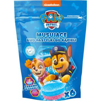 Nickelodeon Paw Patrol Bath Pills farebné šumivé tablety do kúpeľa 6x20 g