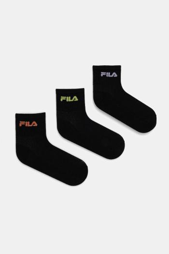 Ponožky Fila 3-pak čierna farba, F6796