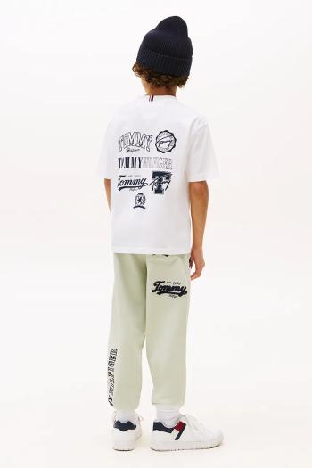 Bavlnené tričko Tommy Hilfiger biela farba, KB0KB09720