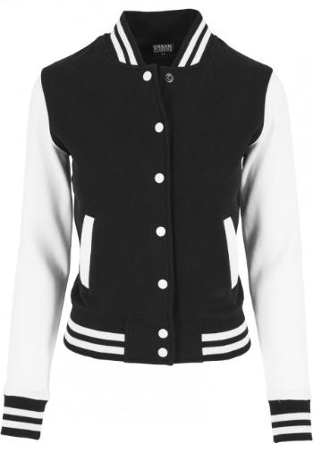 Urban Classics Ladies 2-tone College Sweatjacket blk/wht - M