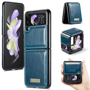 CASEME LEATHER Plastový kryt Samsung Galaxy Z Flip4 5G modrý