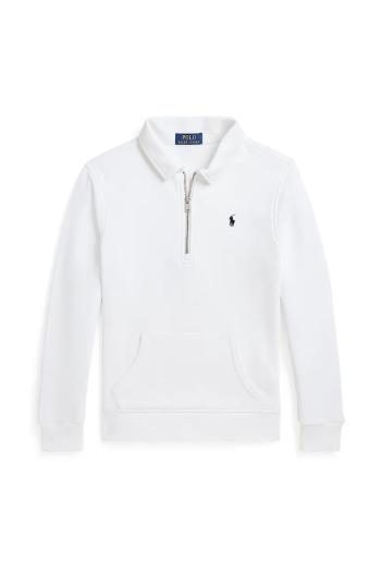 Detská mikina Polo Ralph Lauren biela farba, jednofarebná, 323958157001