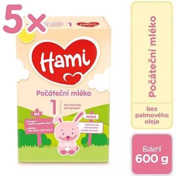 Hami Počiatočné dojčenské mlieko 0 m+ (5× 600 g) (5900852050602)